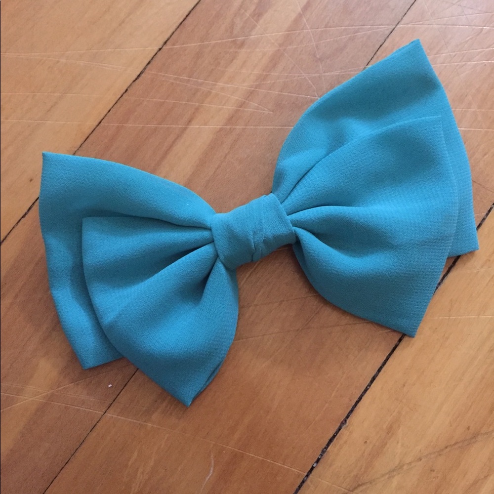 Blue Hair Bow